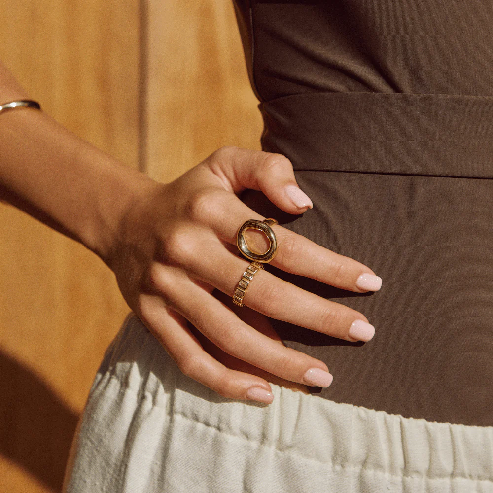 Gigi Square Crystal Ring