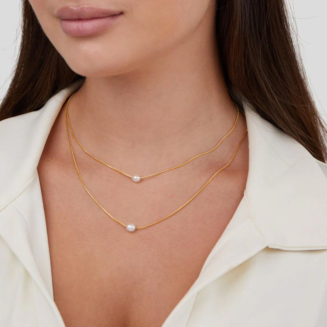Layered Freshwater Pearl Necklace