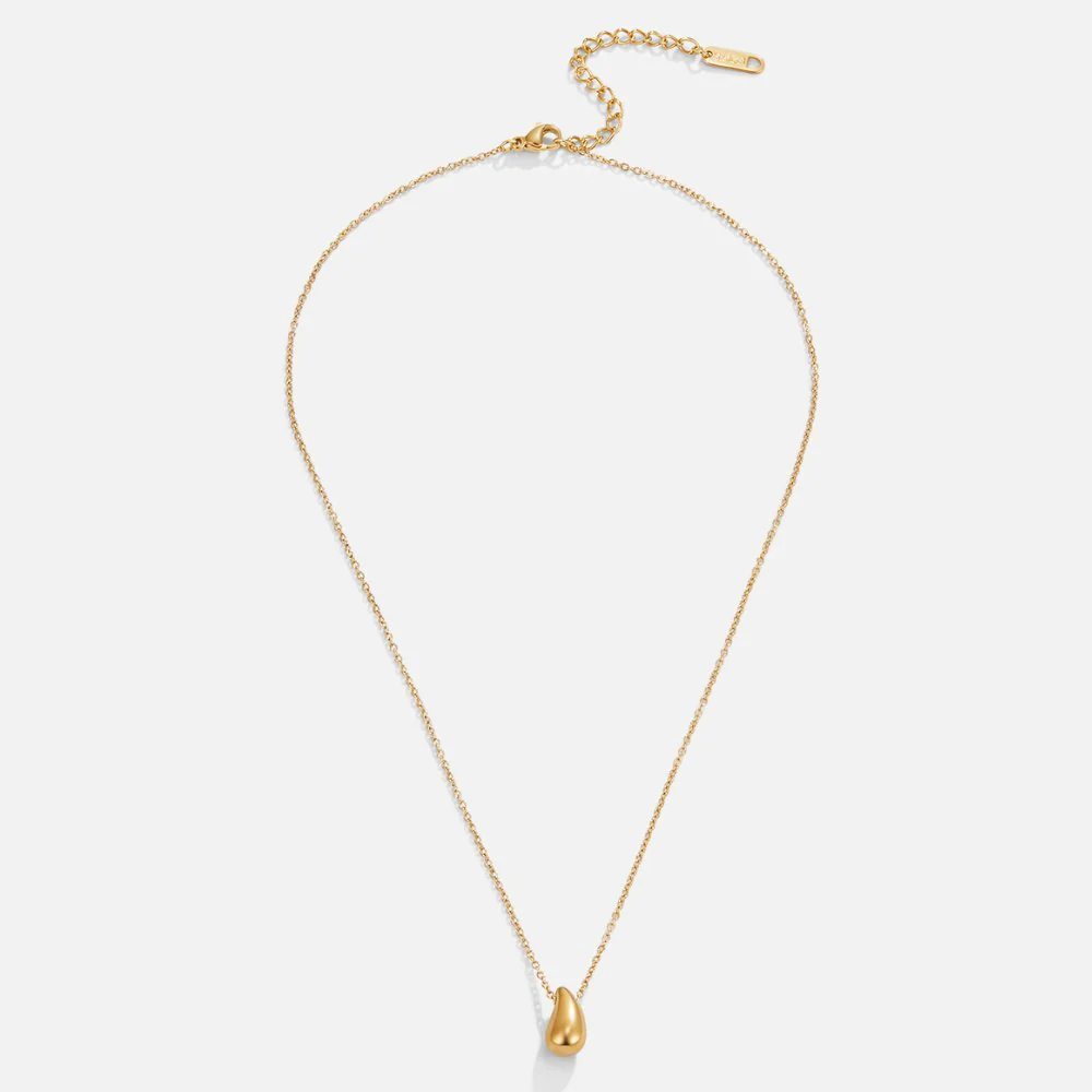 Amara Golden Teardrop Necklace