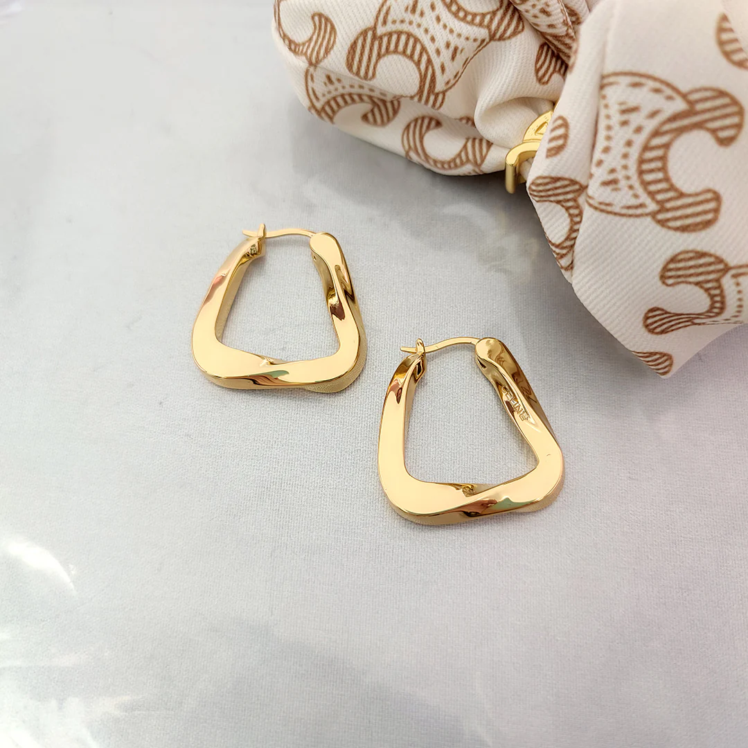 Sierra Wave Hoop Earrings