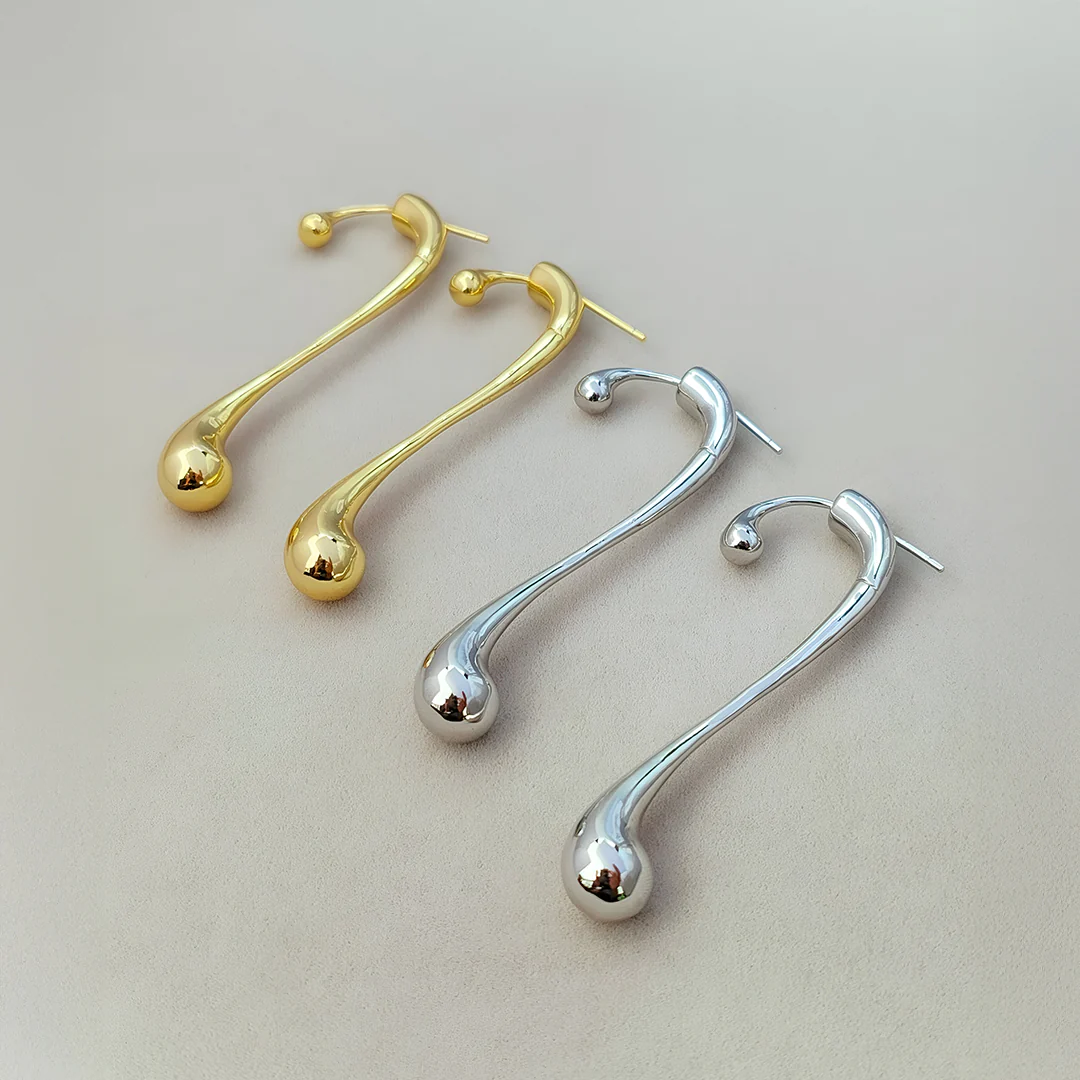 Camille Elongated Drop Earrings