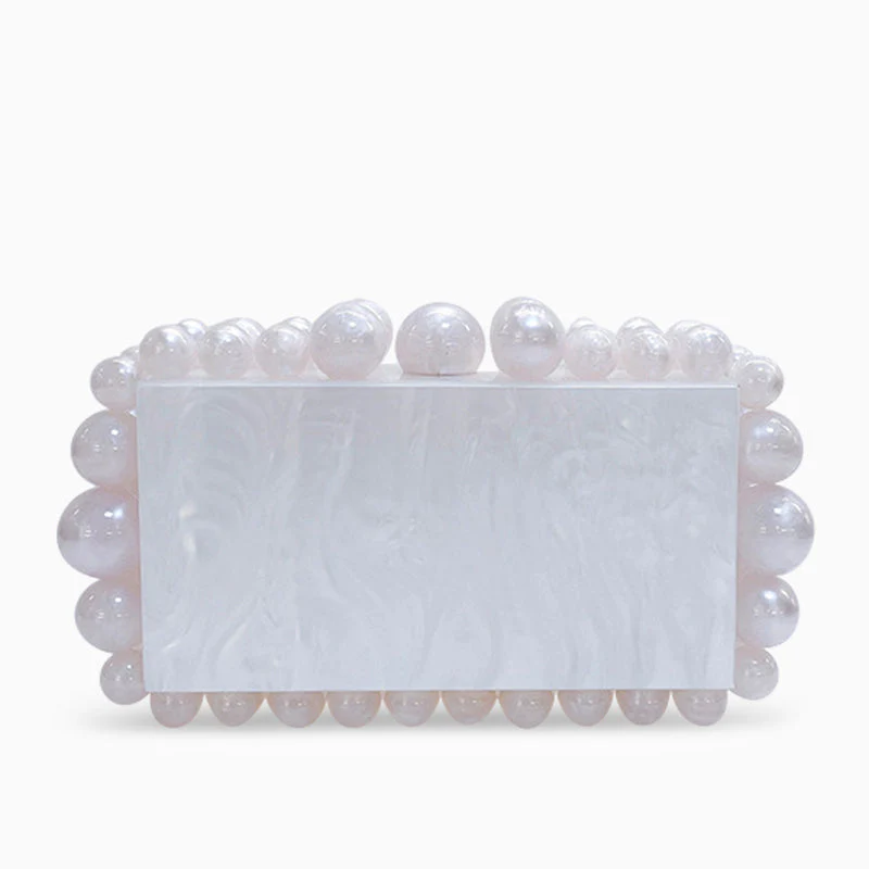 Acrylic Cloud Clutch Bag