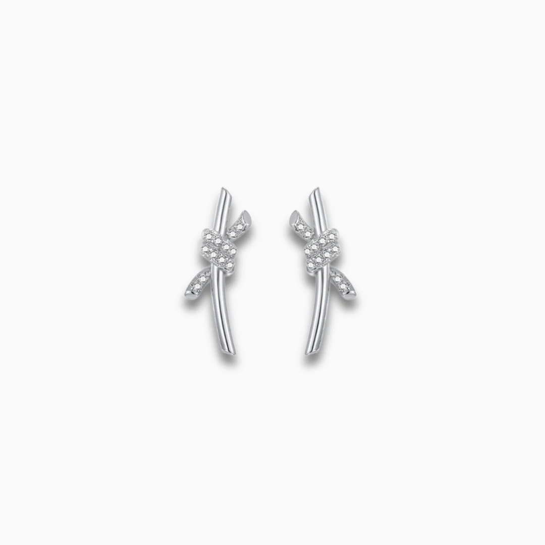 Lyra Twist Climber Earrings