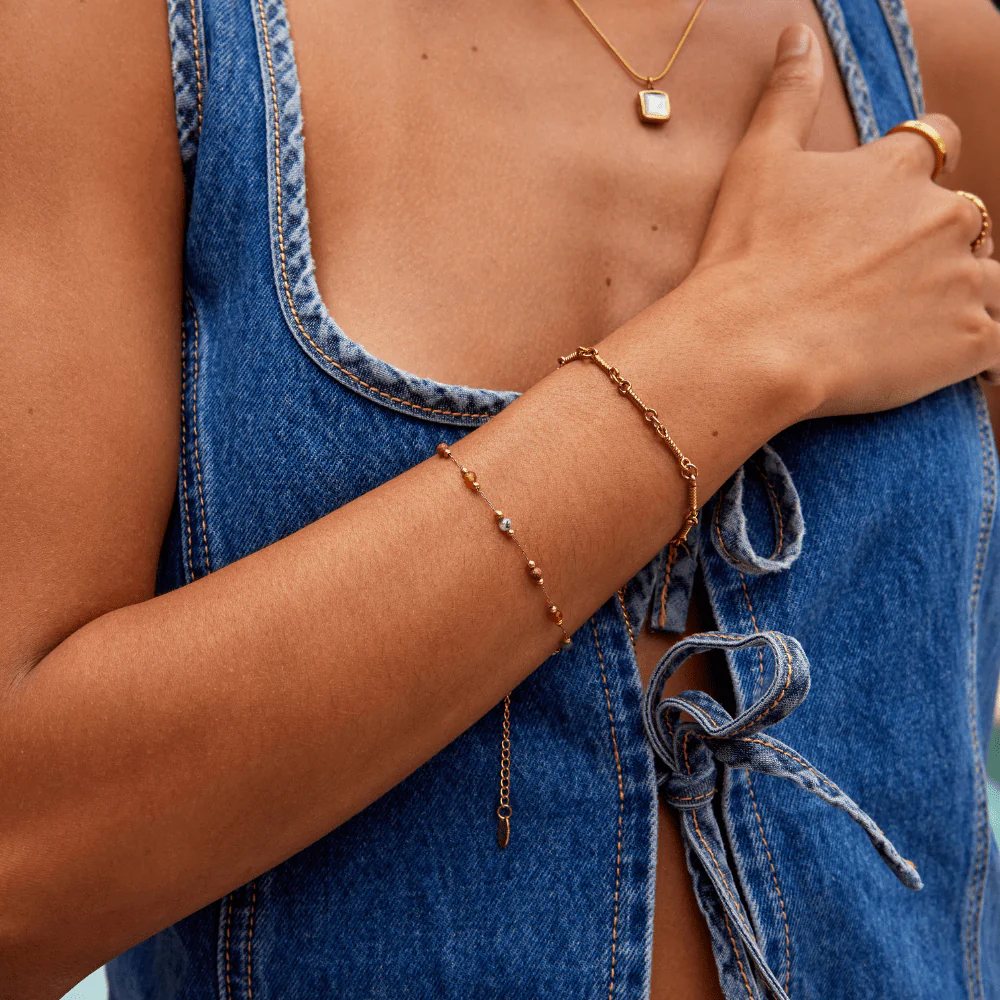 Lulu Beaded Stone Bracelet