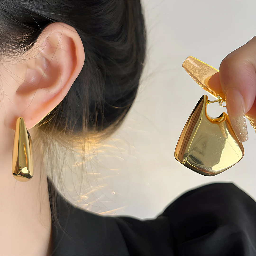 Selena Sculptural Drop Earrings