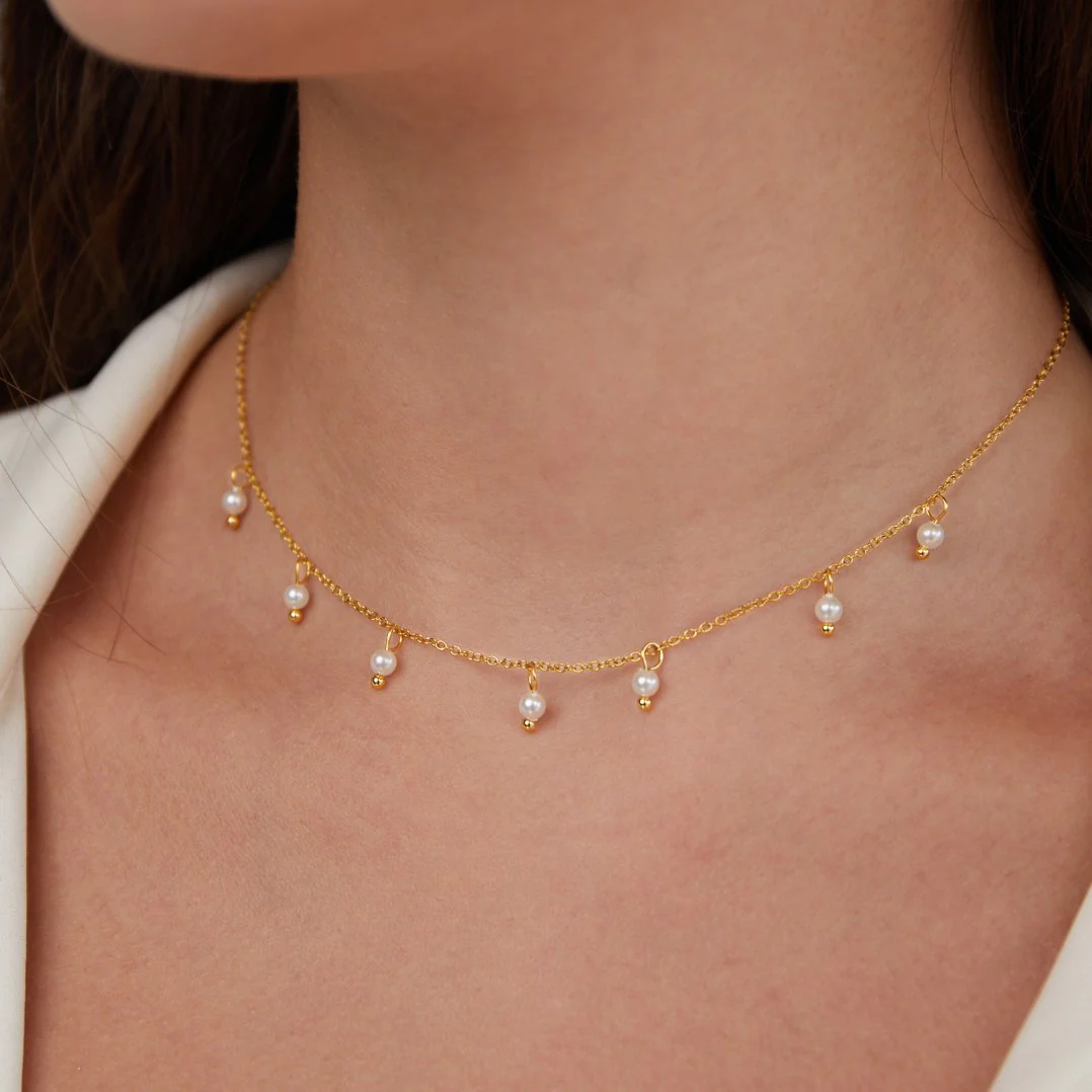 Laila 18k Gold Pearl Necklace