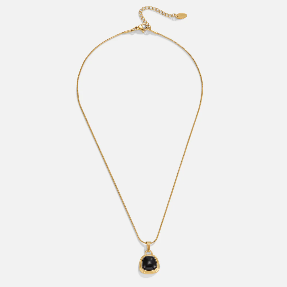 Ebony Black Pearl Pendant Necklace