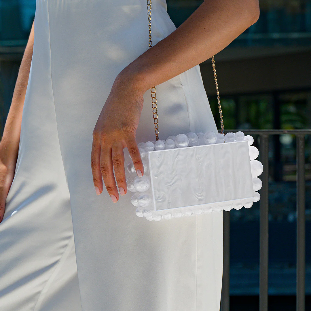 (CS) Acrylic Cloud Clutch Bag