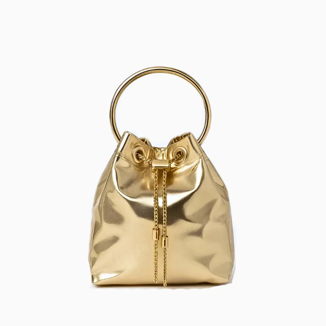 Delaney Metallic Handbag