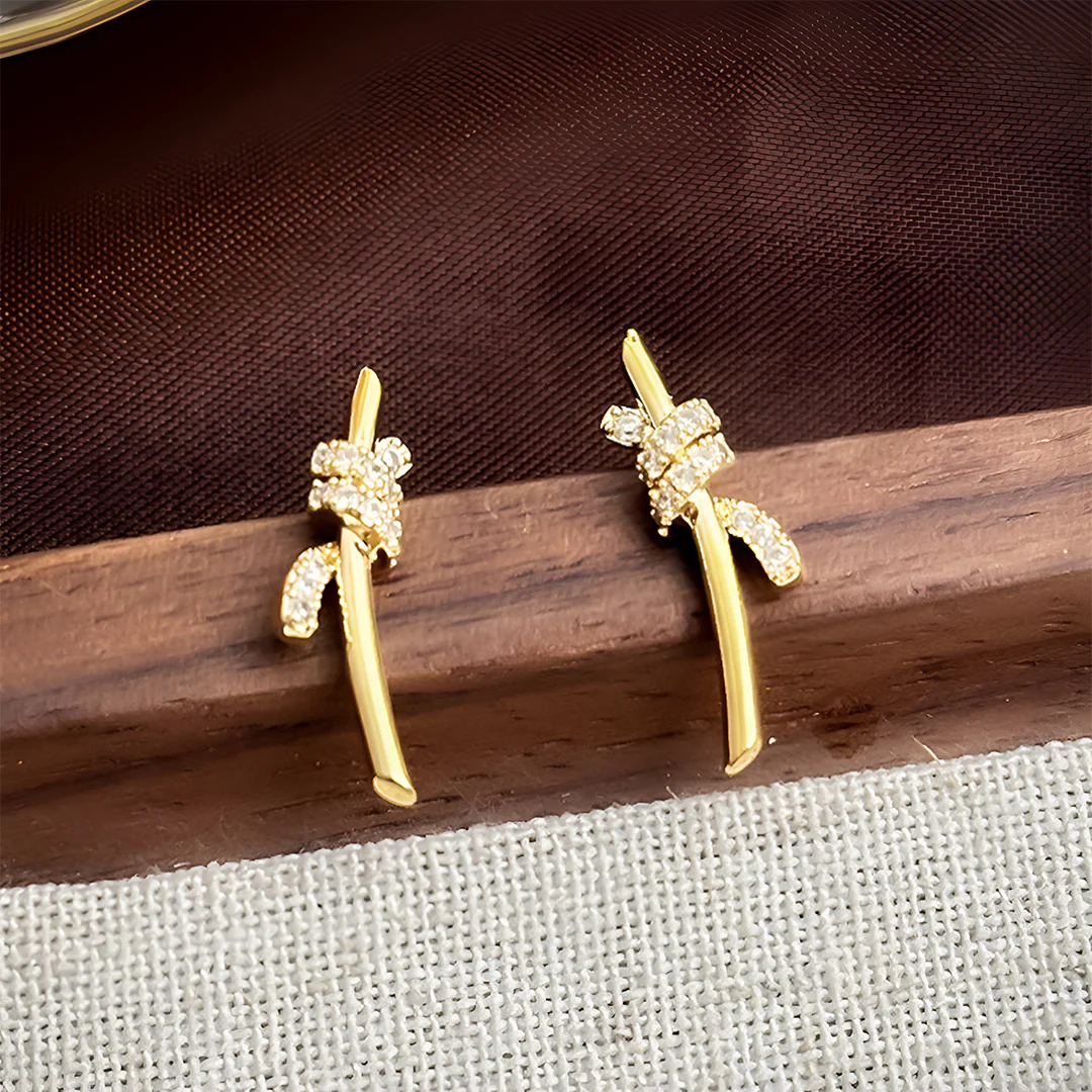 Lyra Twist Climber Earrings