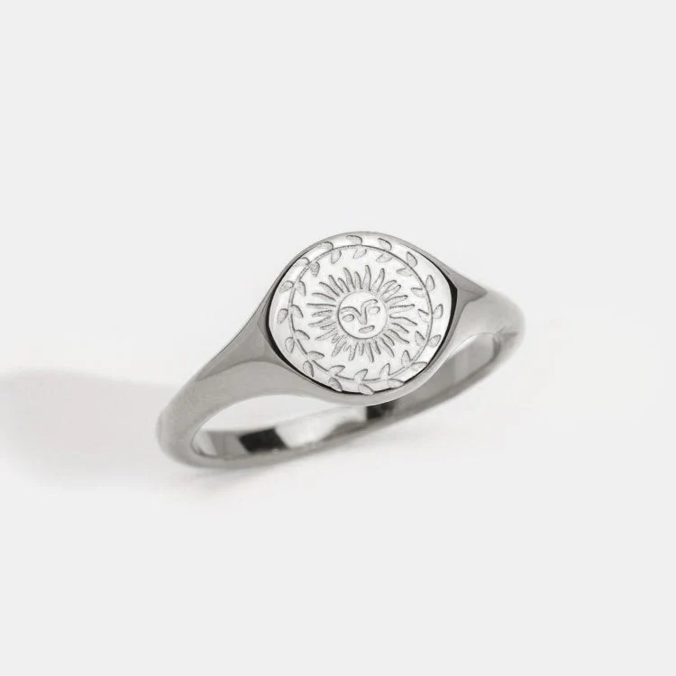 Summer Solstice Silver Ring