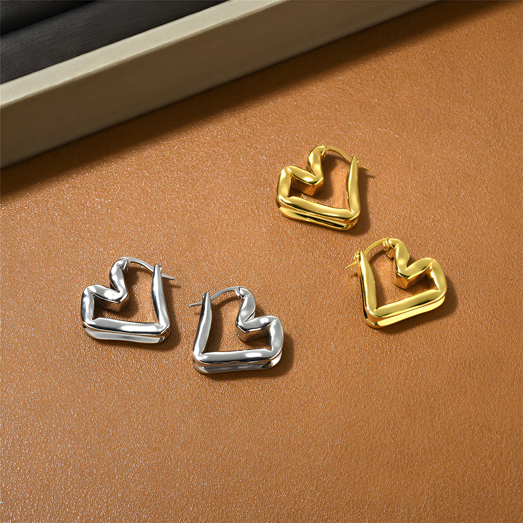 Lina Abstract Hoop Earrings