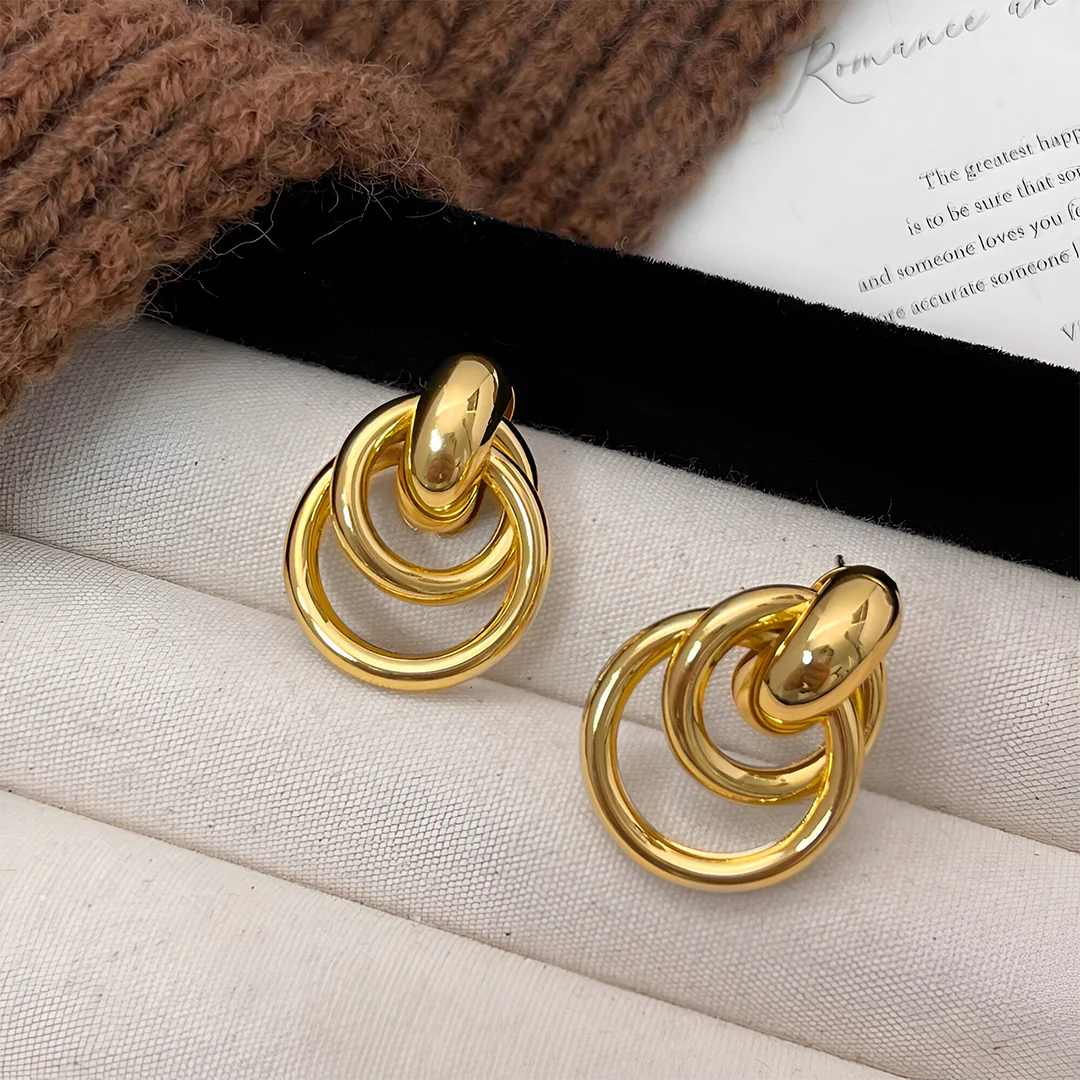 Rhea Loop Echo Earrings