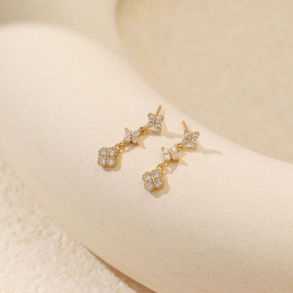 Evelyn Crystal Bloom Earrings