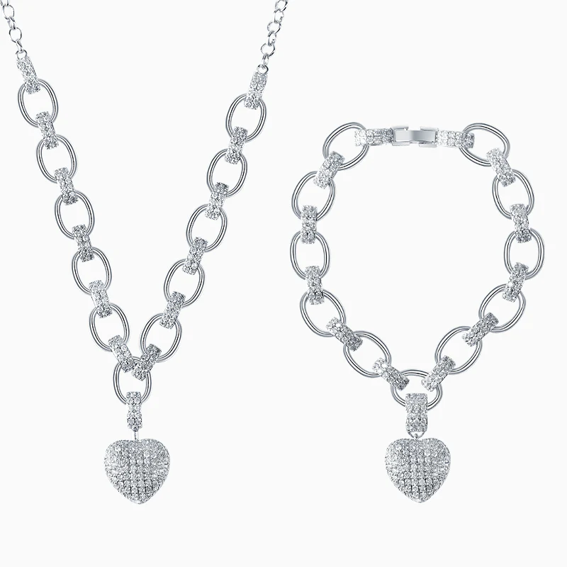 The Hills Heart Pendant Jewelry Set