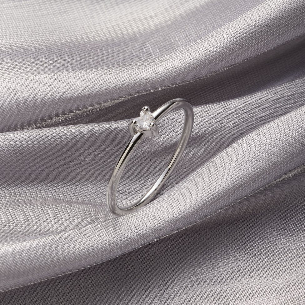 Small Love' Crystal Heart Ring