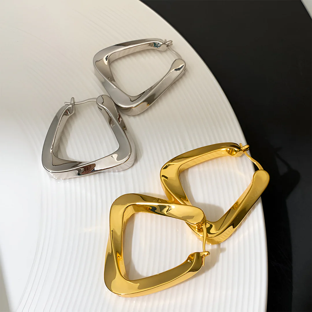 Sierra Wave Hoop Earrings