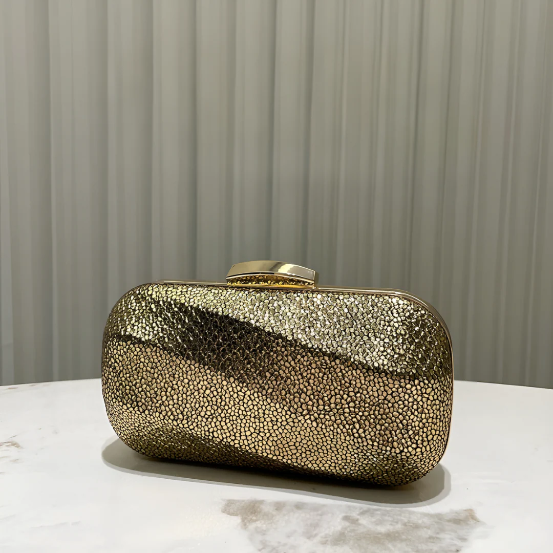 Aurum Crush Clutch Bag