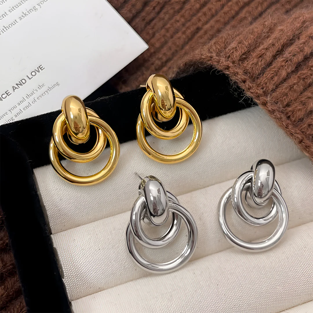 Rhea Loop Echo Earrings