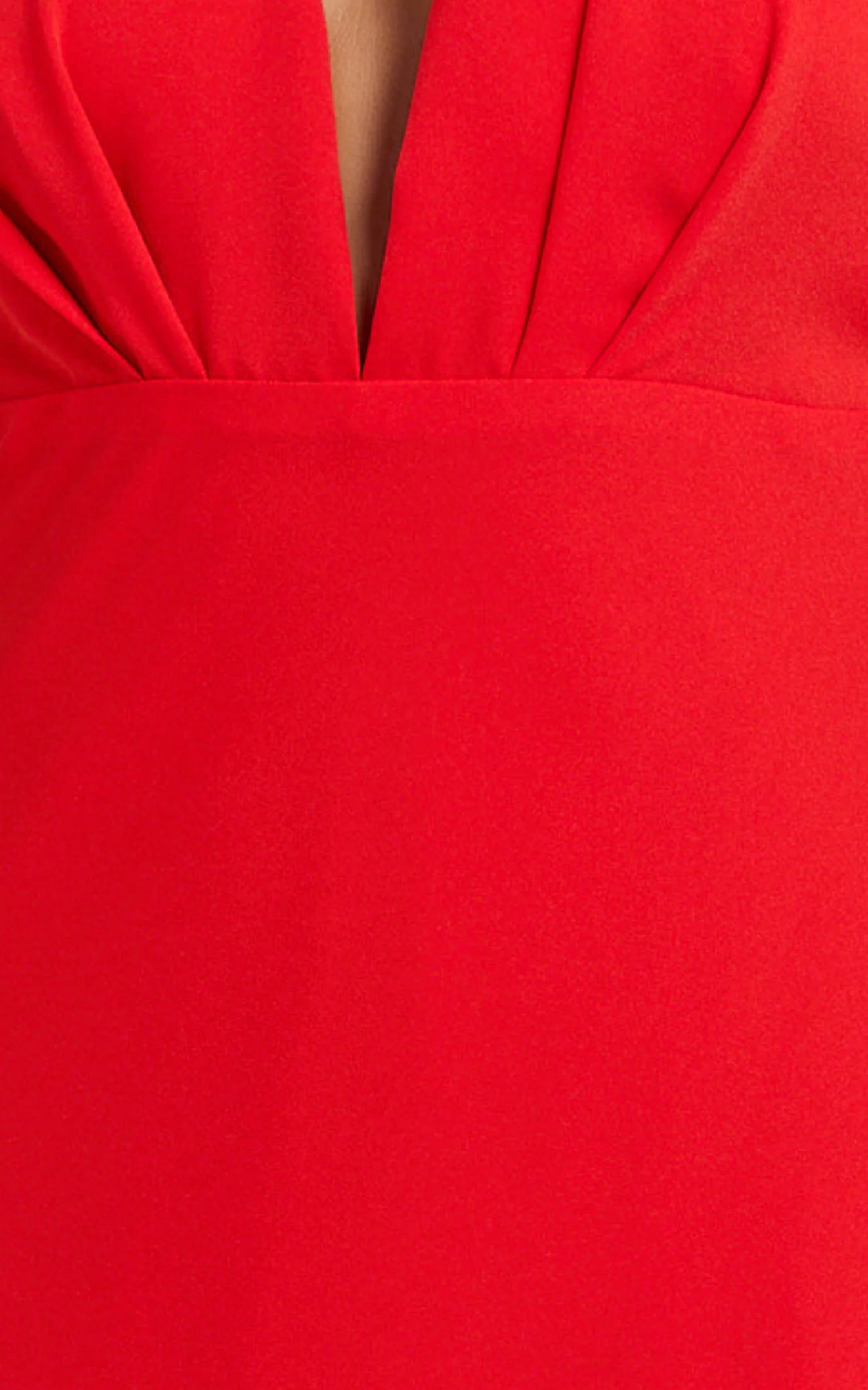 Farrah Maxi Dress - Halter Neck Dress in Red