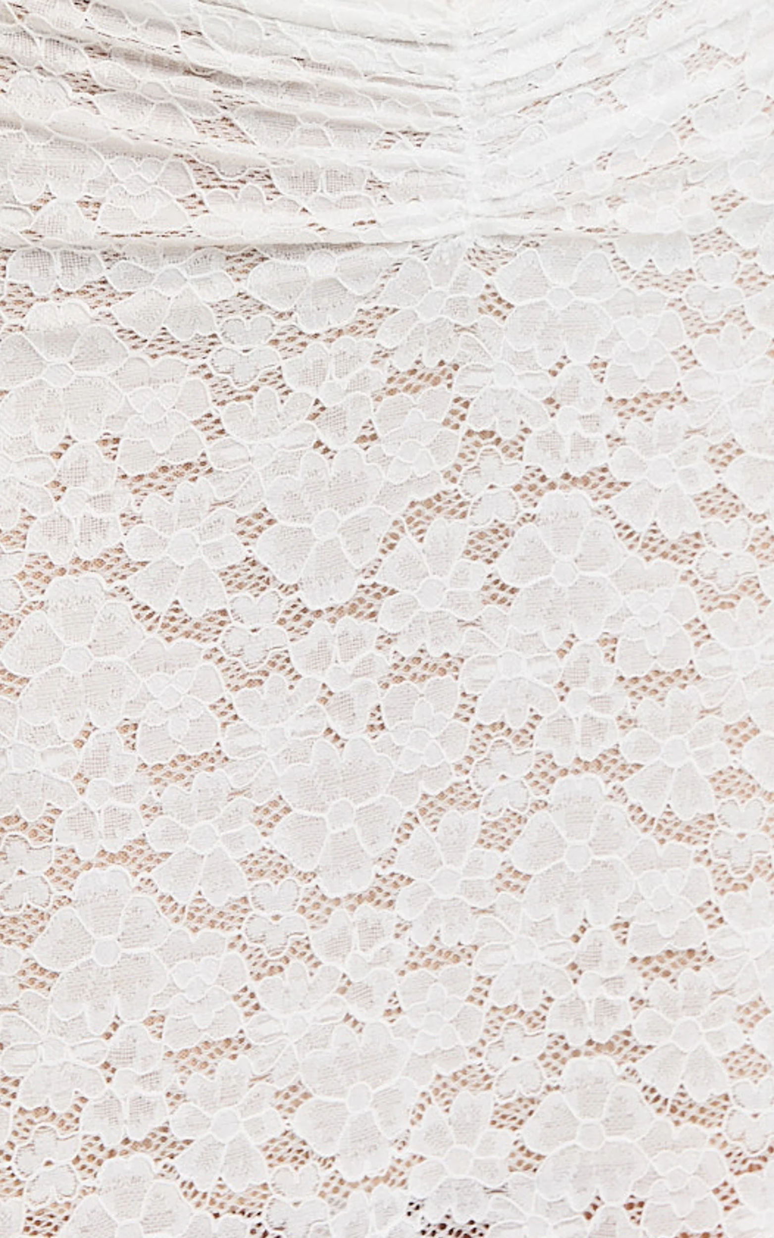 Sally Two Piece Set - Stretch Lace Halter Top and Maxi Skirt Set in White