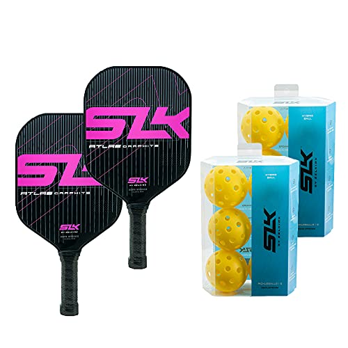 SLK Atlas Pickleball Paddle + SLK Hybrid Ball Bundle Graphite