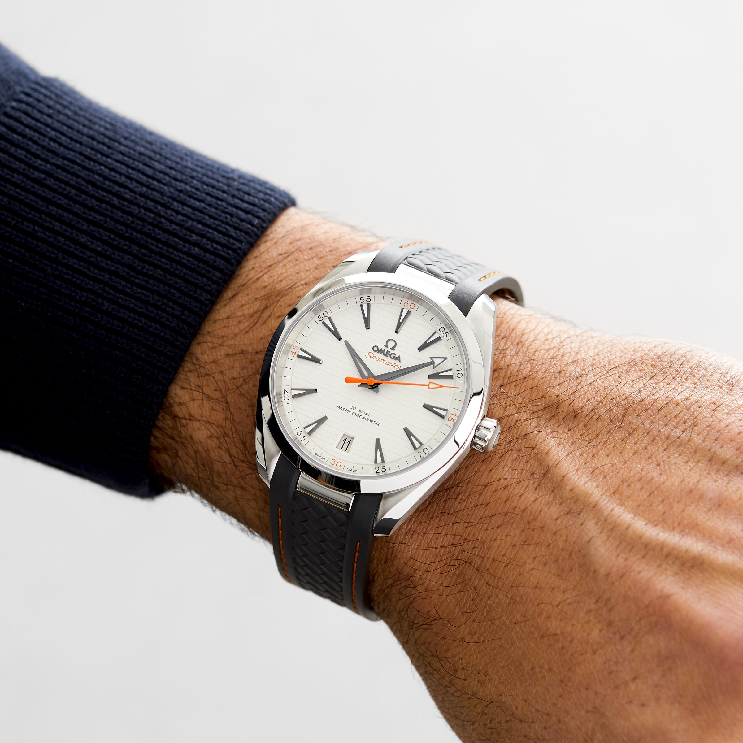 Omega Seamaster Aqua Terra 150M Mens Silver Dial 41mm Automatic Co-Axial Mens Watch-P17331332