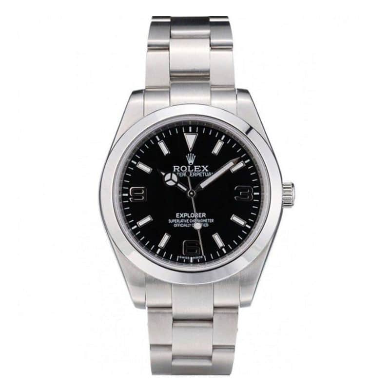 Explorer Stainless Steel Bezel Black Dial 42002 Men 39MM