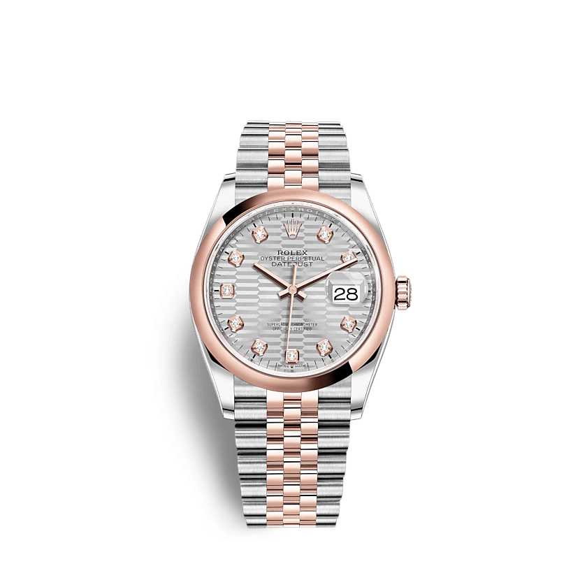 Datejust 126201 36mm Silver, fluted motif (Jubilee)