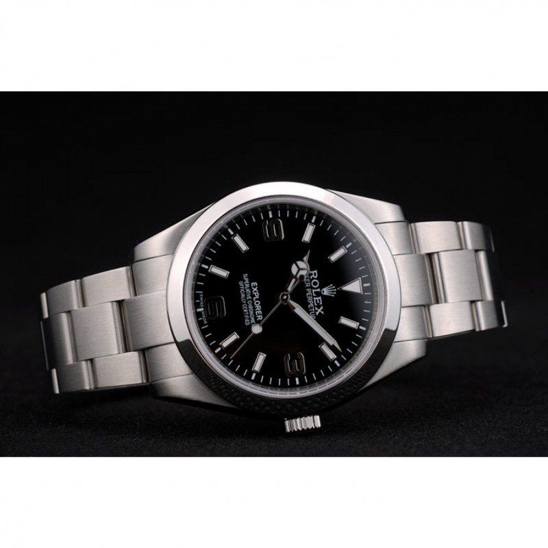 Explorer Stainless Steel Bezel Black Dial 42002 Men 39MM