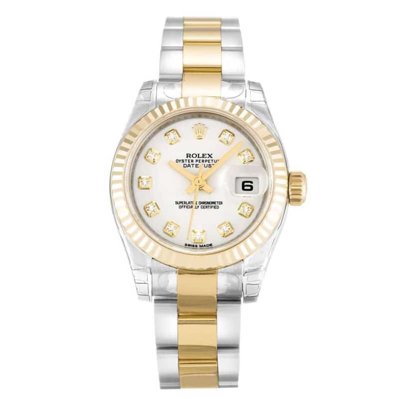 Datejust White Diamond Dial 179173 Lady 26MM