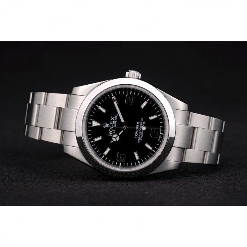 Explorer Stainless Steel Bezel Black Dial 42002 Men 39MM