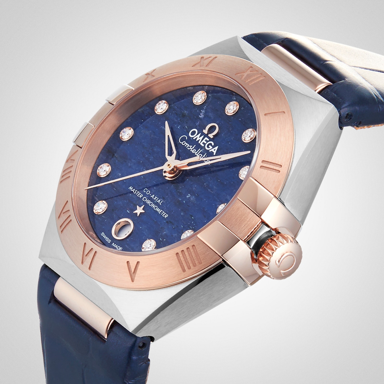 Omega Constellation Co-Axial Master Chronometer 29mm Ladies Watch Blue-P17331921