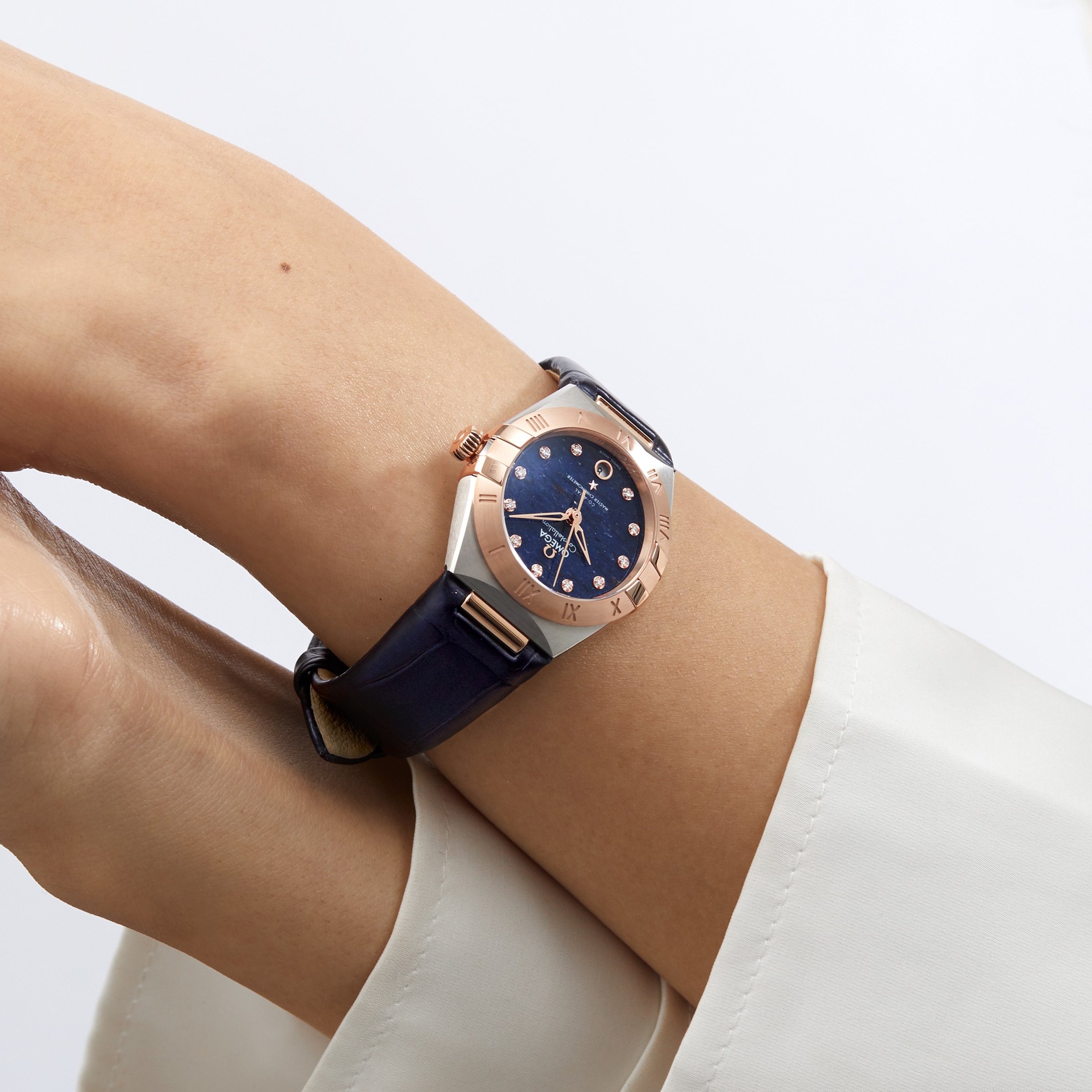 Omega Constellation Co-Axial Master Chronometer 29mm Ladies Watch Blue-P17331921