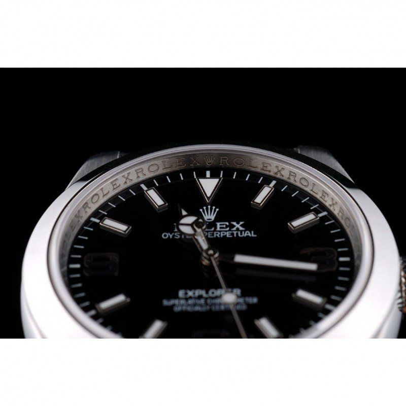 Explorer Stainless Steel Bezel Black Dial 42002 Men 39MM