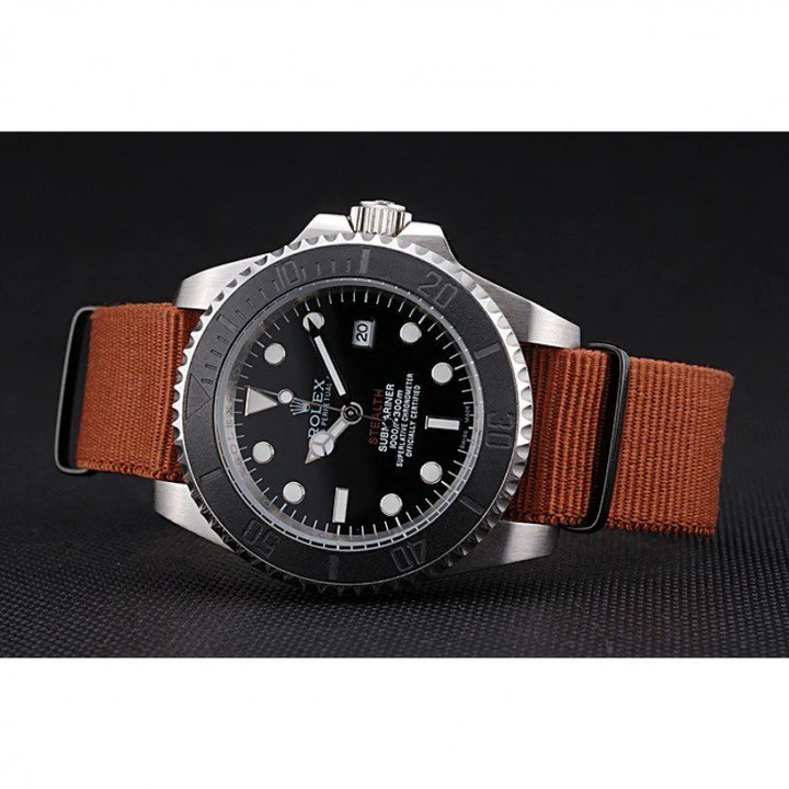 Submariner STEALTH MK III Brown Fabric Band 621387 Mens 41MM