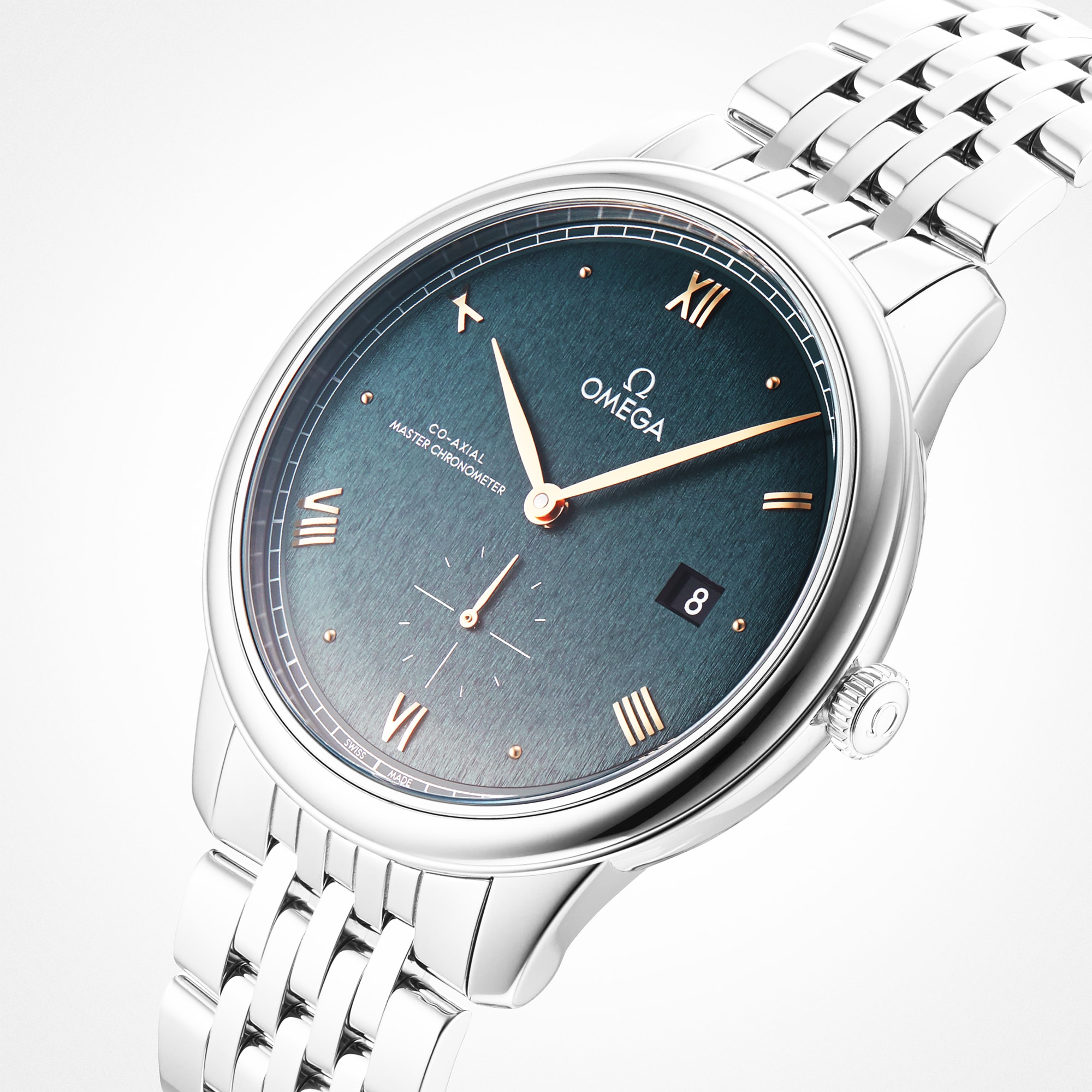 Omega De Ville Prestige Co-Axial Master Chronometer Small Seconds 41mm Mens Watch Green-P17332119