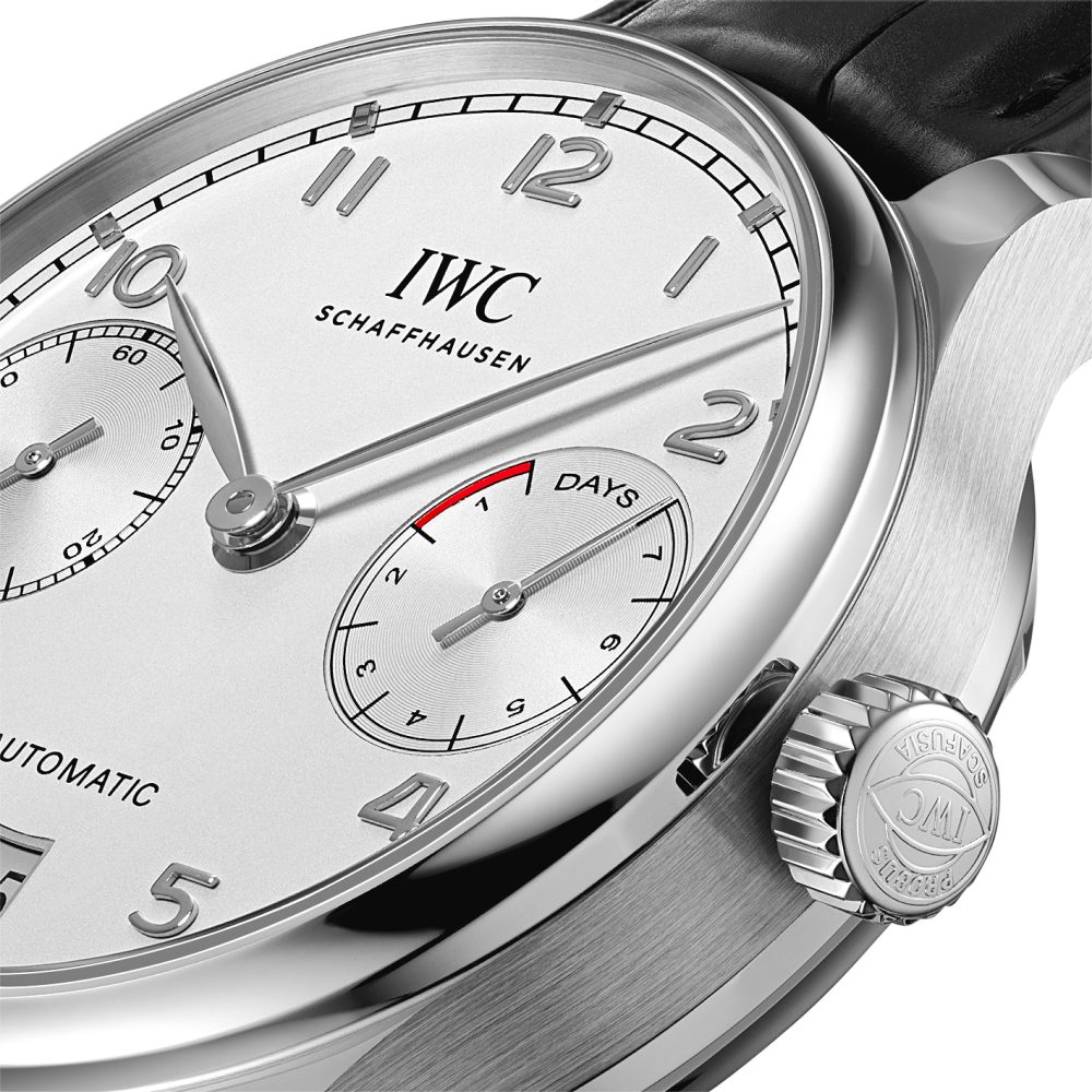 IWC Portuguese 7 Days in Stainless Steel Silver Dial Men's Watch IW500712