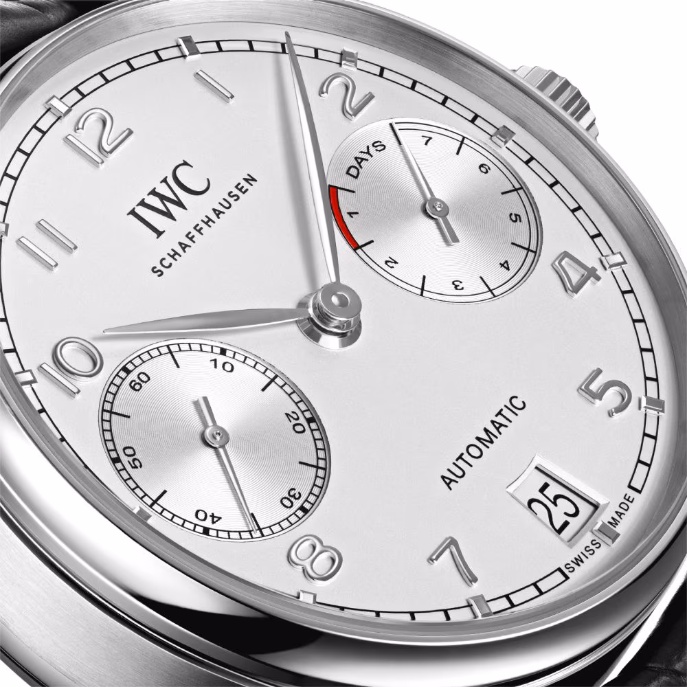 IWC Portuguese 7 Days in Stainless Steel Silver Dial Men's Watch IW500712