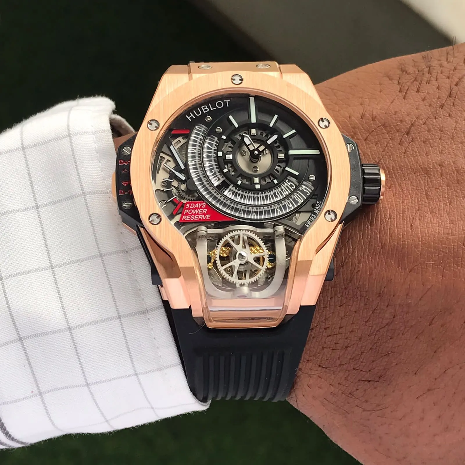 Hublot MP MP-09 Tourbillon Bi-Axis King Rose Gold Dial Collection