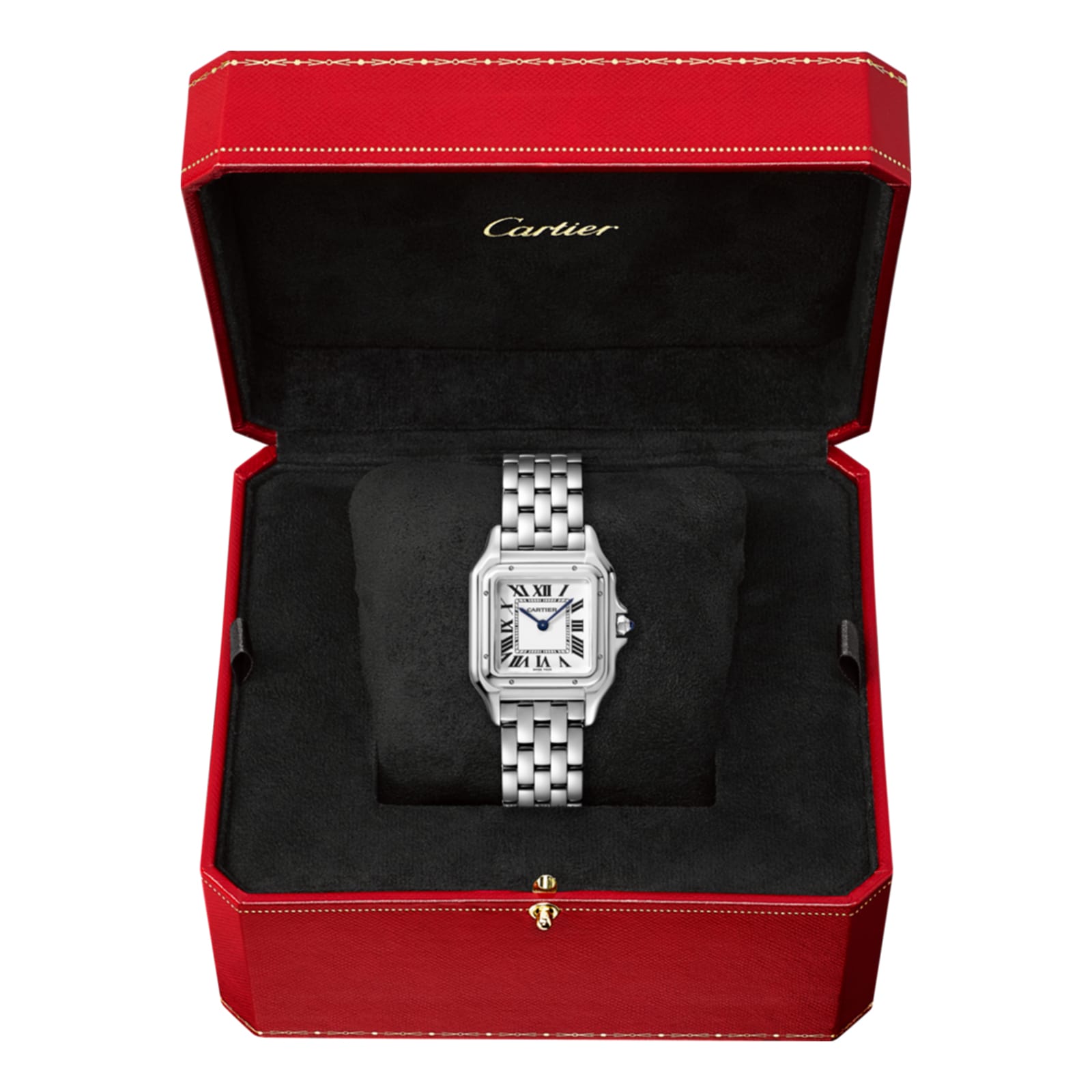 Cartier Panthère De Cartier Watch Medium Model, Quartz Movement, Steel-P17310918