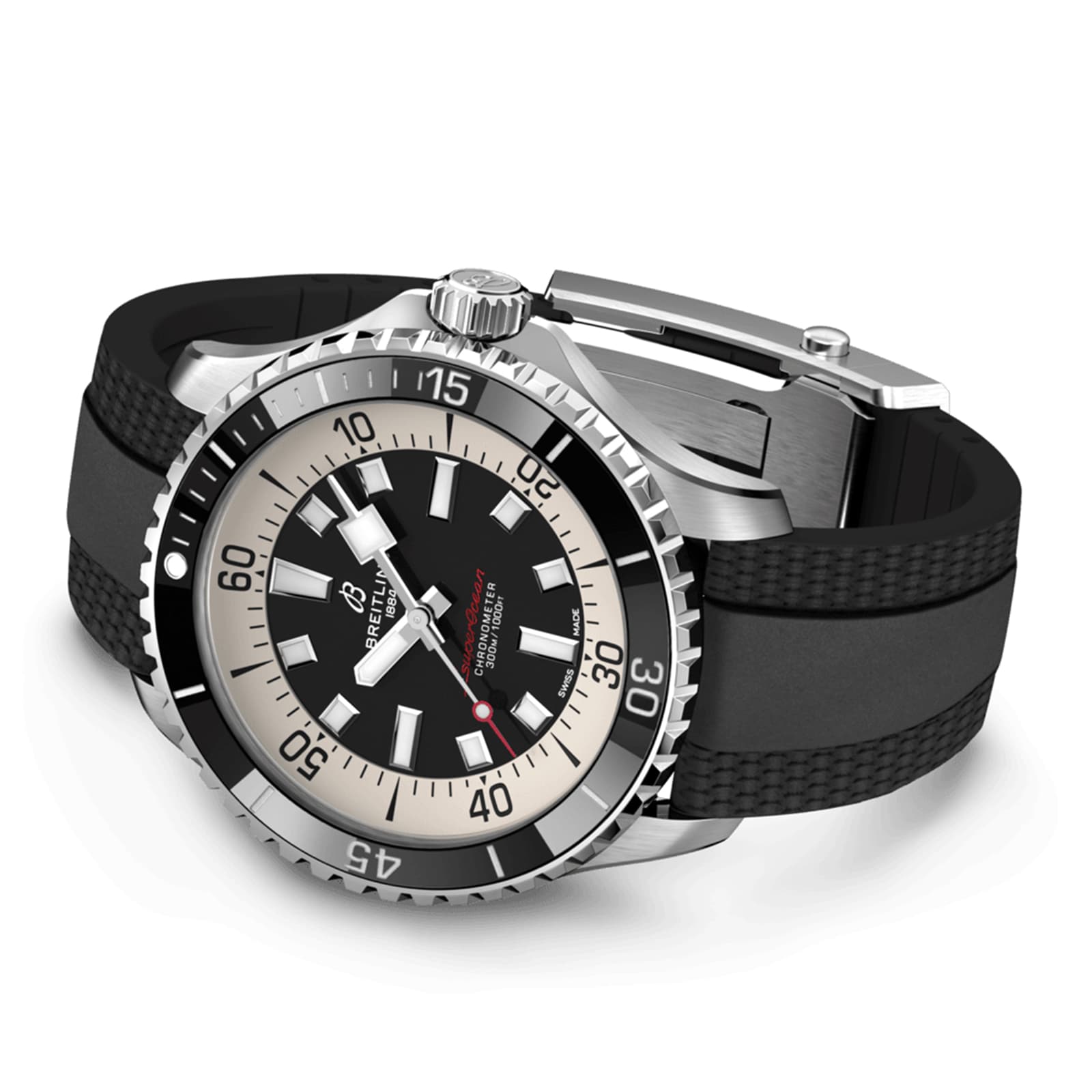Breitling Superocean 44mm Mens Watch Black Rubber-P17532114