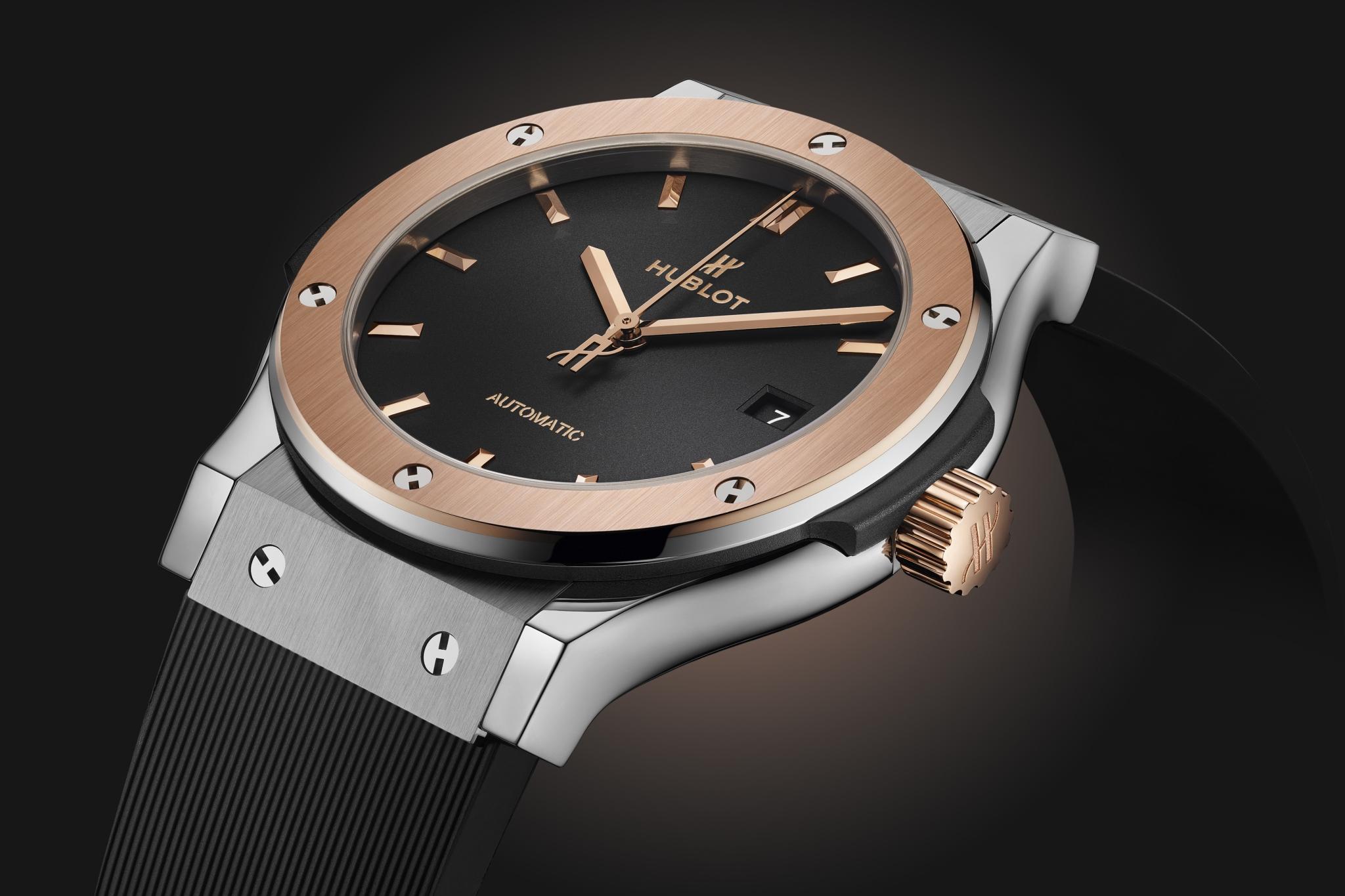 Hublot Classic Fusion Black Dial Black Rubber 45mm Men's Watch 511.NO.1181.RX