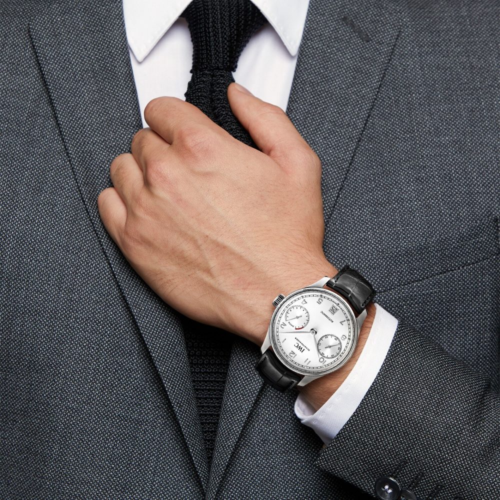 IWC Portuguese 7 Days in Stainless Steel Silver Dial Men's Watch IW500712