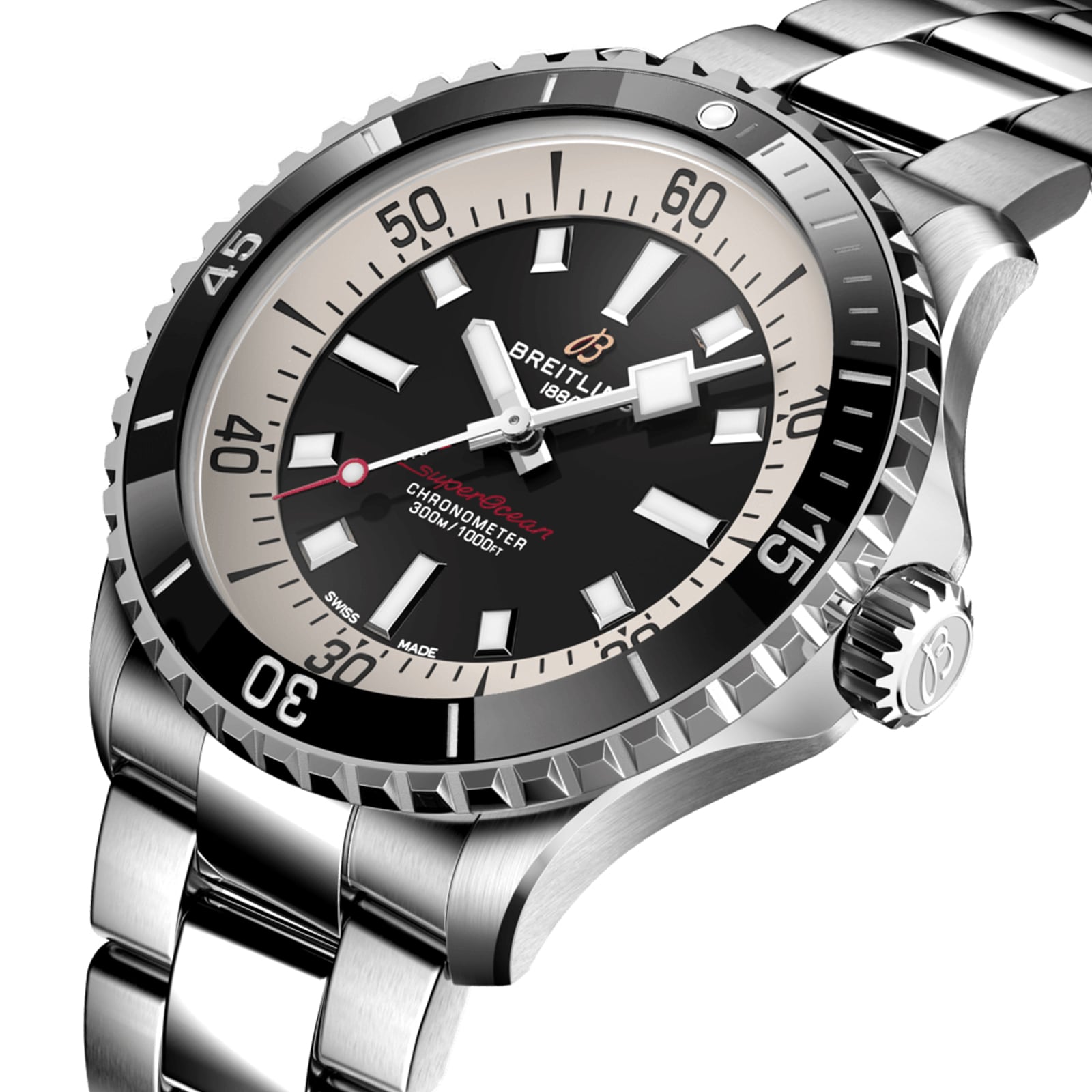 Breitling Superocean 42mm Mens Watch Black-P17532124