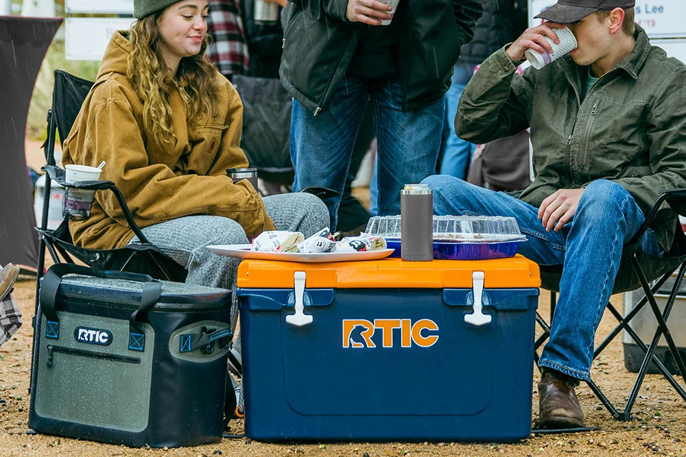 RTIC 45 QT Hard Sided Cooler, Navy