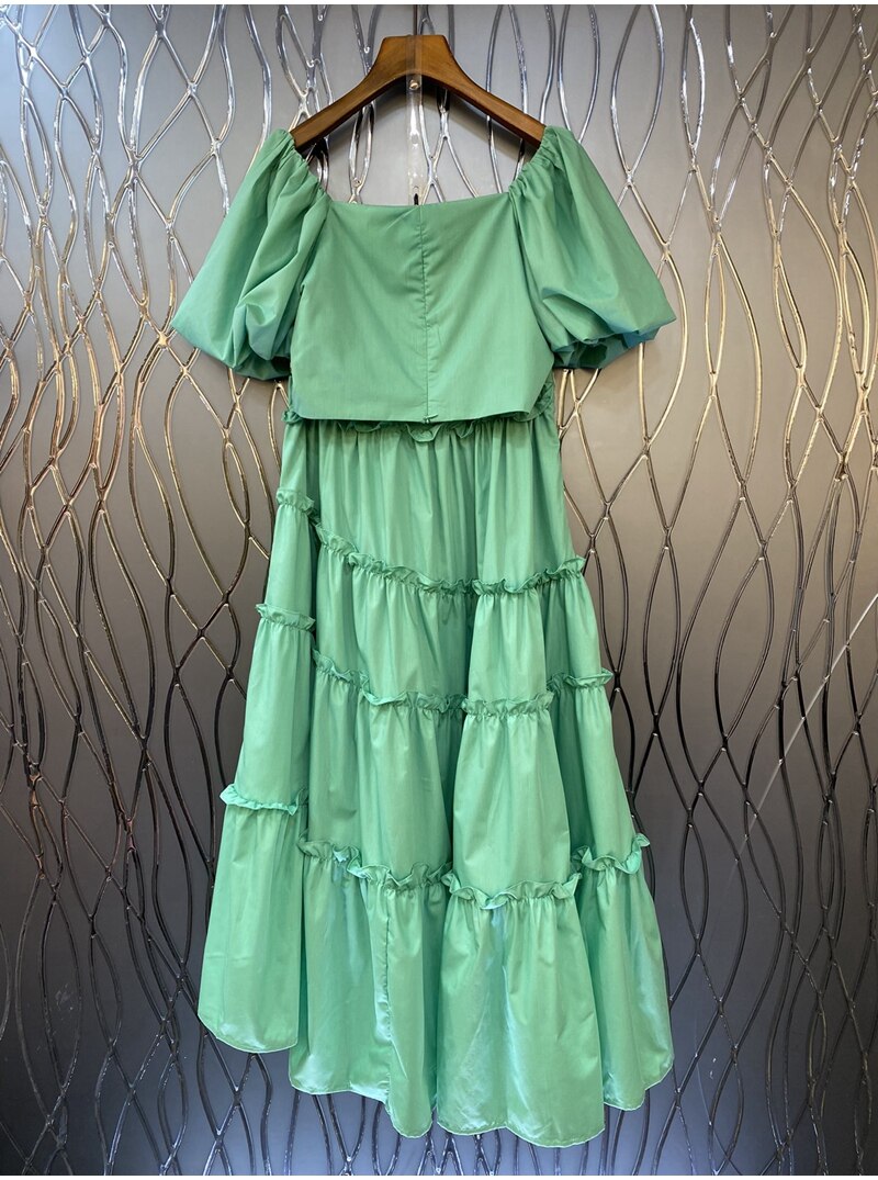 Crop Sets 2023 Summer Fashion 2 Piece Sets High Quality Clothing Set Ladies Drawstring Waist Crop Tops+Long Maxi Skirt Suits