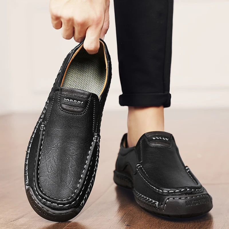 Romano Genuine Leather Slip-On Shoe