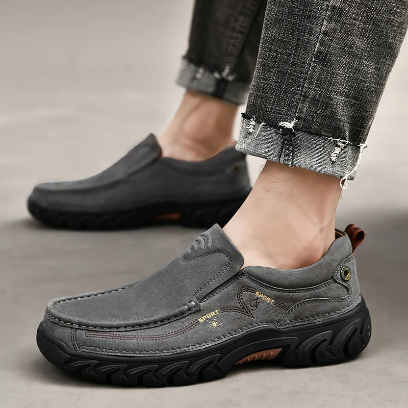 Leone Genuine Leather Slip-On Shoe