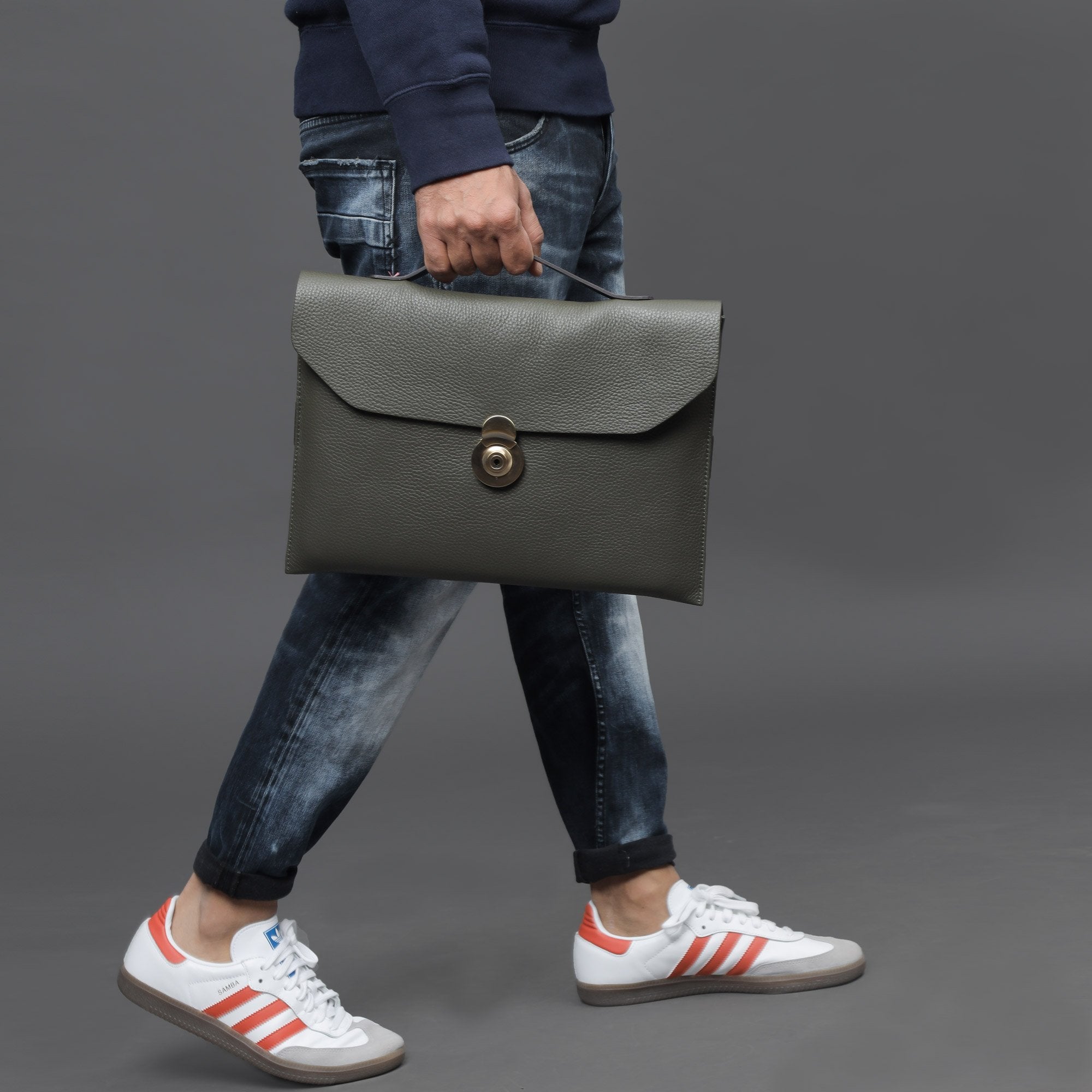 Havana Leather Laptop Folio